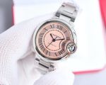 Ballon Bleu De Cartier 42mm men for 8215 Movement 33mm women for NH05 Movement Pink/Blue/White Face Watch